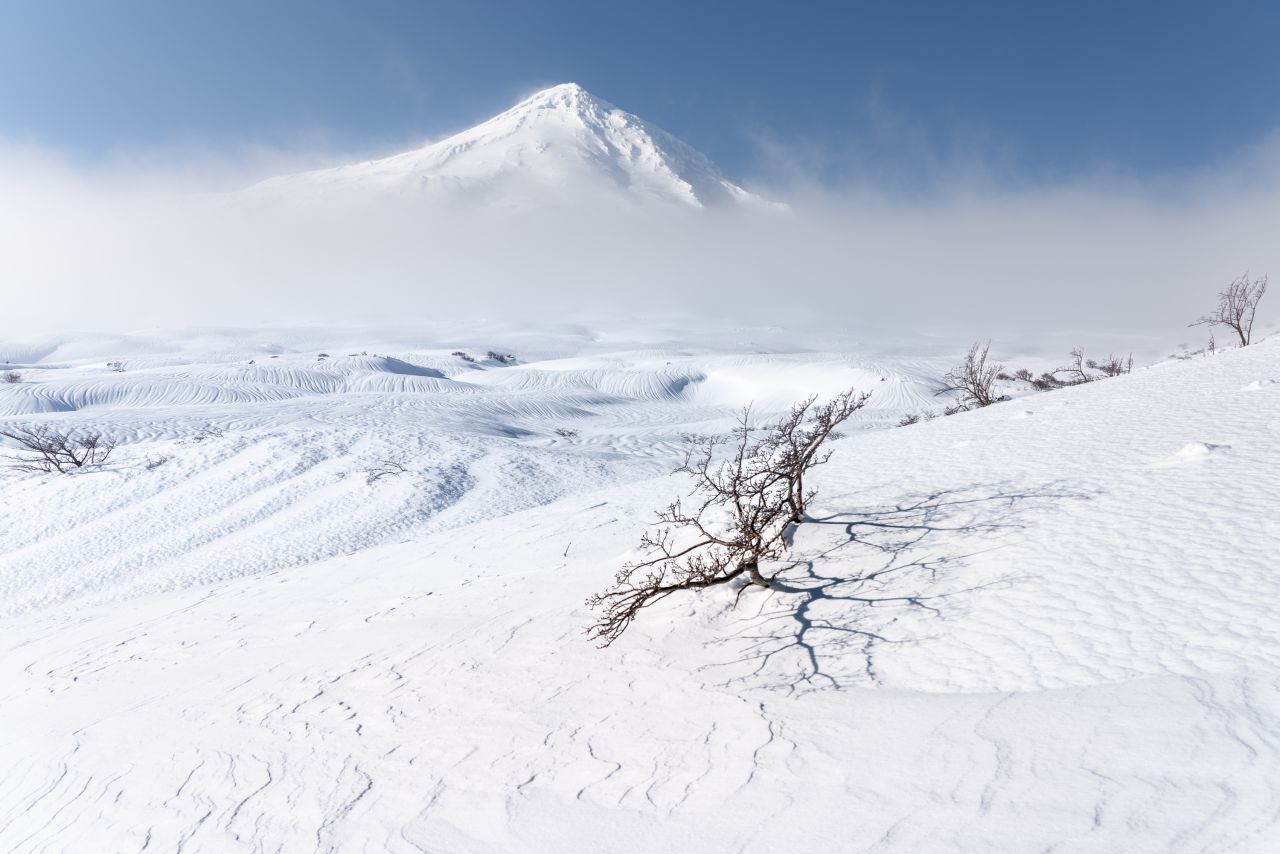 Winter in the land of Volacnoes